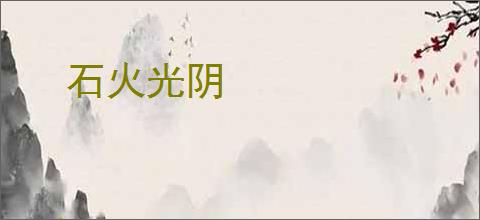 石火光阴