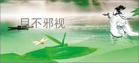 目不邪视