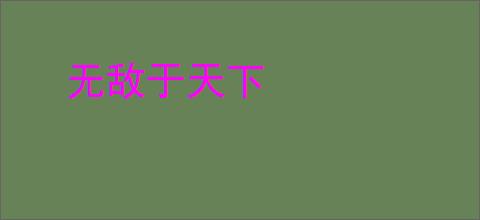 无敌于天下