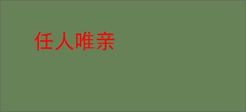 任人唯亲
