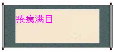 疮痍满目