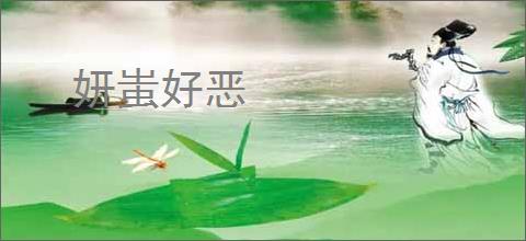 妍蚩好恶